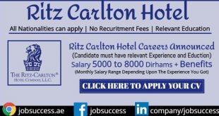 Ritz Carlton Hotel jobs