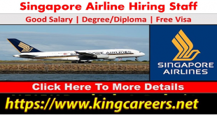 Singapore Airlines Jobs 2022