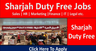 Duty Free Jobs in Sharjah 2022