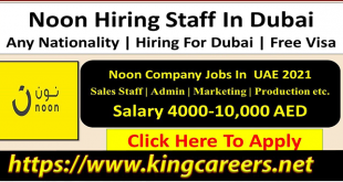 Noon jobs In UAE
